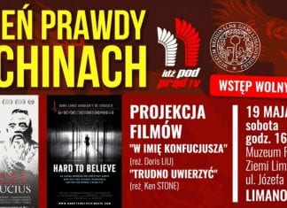 19/05/2018: Dzień prawdy o Chinach #IPPTV – LIMANOWA