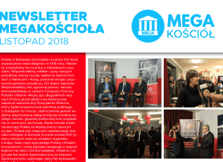 NEWSLETTER MEGAKOŚCIOŁA LISTOPAD 2018 #IPPTV #Megakosciol #MegaChurch