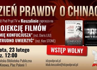23/02/19 KOSZALIN: Dzień Prawdy o Chinach – bezpłatna projekcja filmów! #IPPTV #Megakosciol