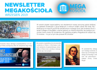 Newsletter Megakościoła – wrzesień 2019 #IPPTV #Megakosciół